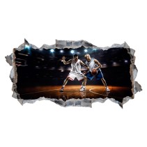 Vinilos pared rota baloncesto 3d